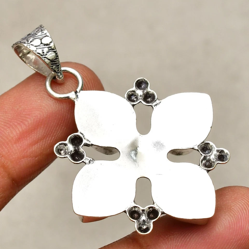 Ciondolo gioiello fatto a mano in argento sterling 925 con pietra preziosa... - Immagine 4 di 4