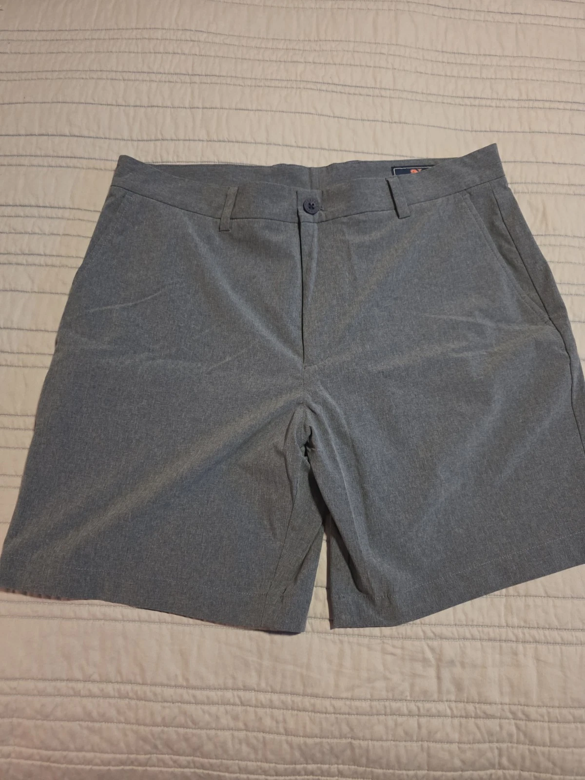 Vineyard Vines Performance Shorts Mens 35 Gray Stretch Golf Lightweight