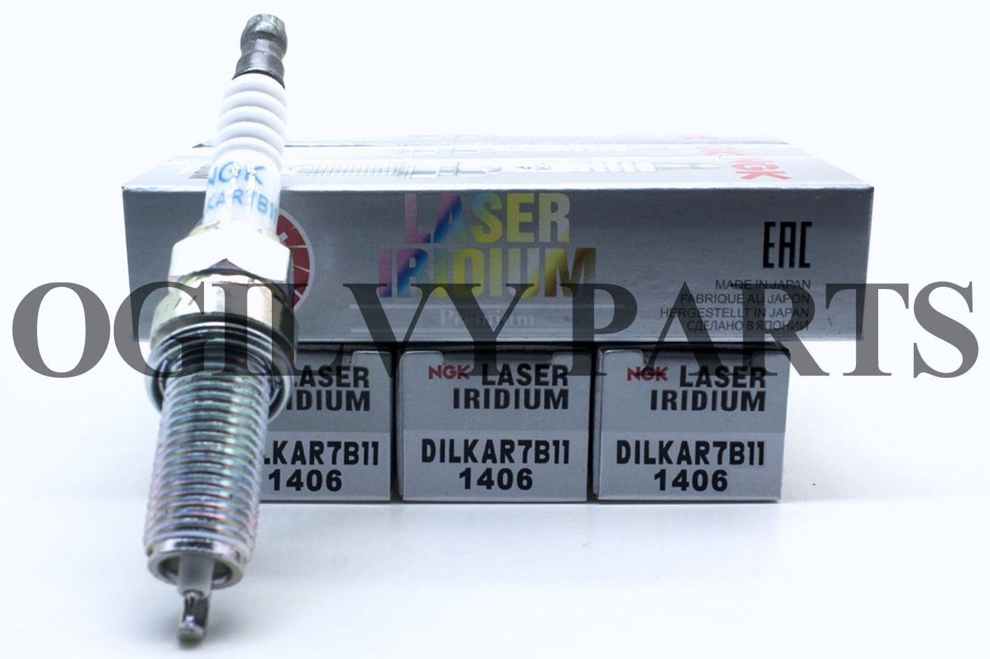 NGK 1406 6x Laser Iridium Genuine Authentic Spark Plugs DILKAR7B11 For Nissan