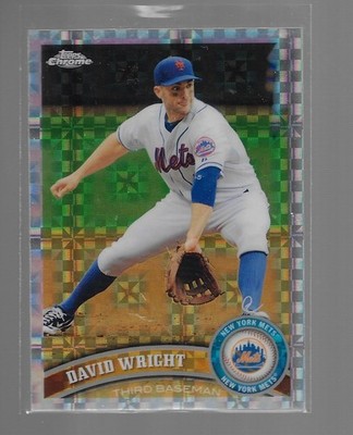 David Wright - 2011 Topps Chrome Baseball X-Fractor Card - #5