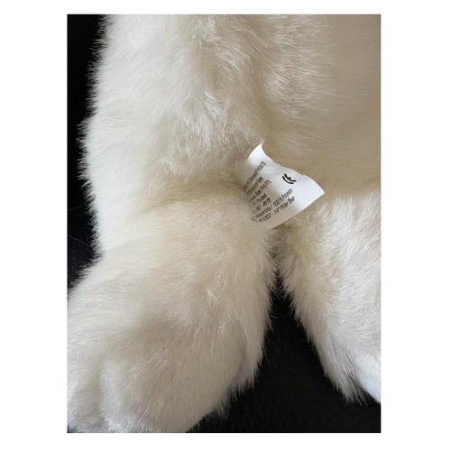 Small White Plush Dog Stuffed Animal Toy Cute Soft Cuddly Puppy Pre-Owned - Picture 4 of 4