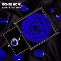 Ewige Rose Blaue Konservierte Blumen Geschenkbox FüR Muttertag Valentinstag