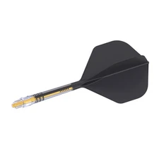 CUESOUL T19 Carbon Integrated Dart Shaft and Flight Big Standard Shape-Black