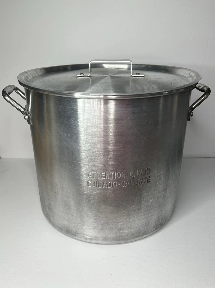 Olla de aluminio King Kooker con tapa y cesta de aluminio perforada, 32 cuartos de galón Foto 4 de 4