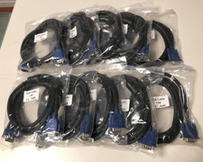 Lotto n. 10 cavo video VGA maschio-maschio 1,8 mt