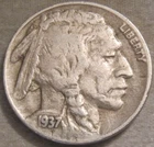NICER AS SHOWN - 1937 D BUFFALO NICKEL *** 581