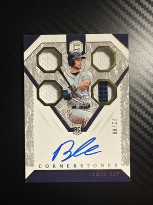 2019 Panini Chronicles Cornerstones RPA #29 Brandon Lowe /99 TAMPA BAY RAYS RC