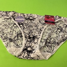 NEW Maidenform Abstract Flower Bikini Panties / 2 X-LARGE / 9