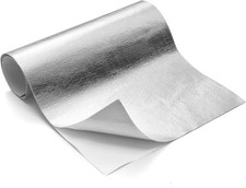 Aluminized Heat Shield Thermal Barrier Adhesive Backed Heat Blanket 12''