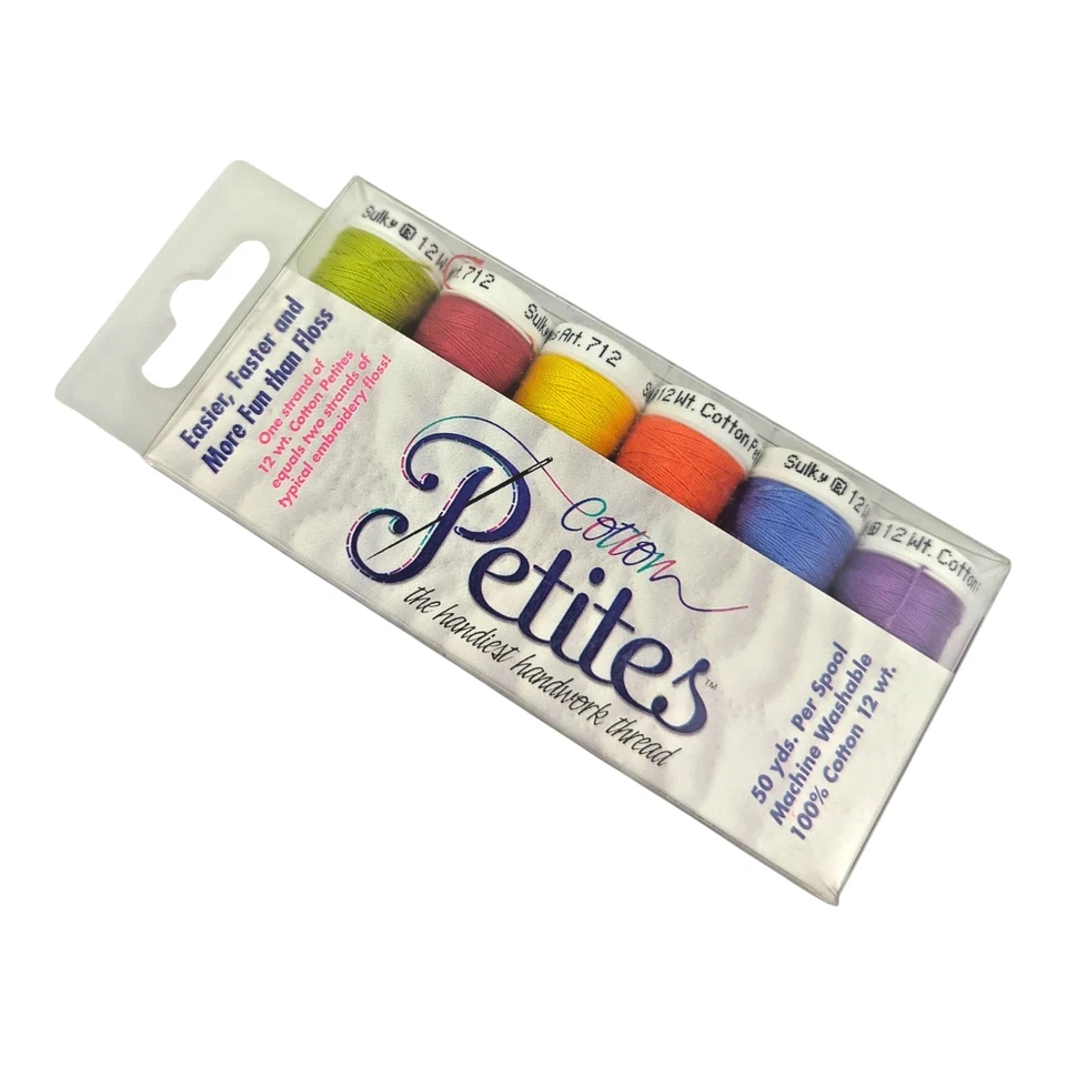 Sulky Lot of 2 Sampler 12wt Cotton Petites 6/Pkg Winter & Summer Assortments - Image 2 of 4