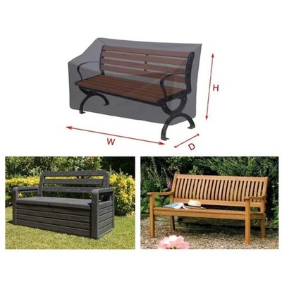 Breathable Oxford Fabric Waterproof Garden Bench Cover with Secure Fit