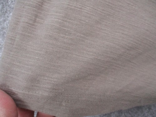 PD&C Shirt Mens 3XL Beige Slub Cotton V Neck Short Sleeve Tagless Tee Casual - Bild 5 von 7