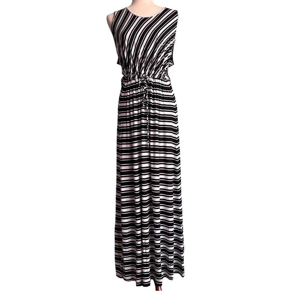 maxi dress lace bottom Strapless Contrast Lace-Hem Maxi Dress