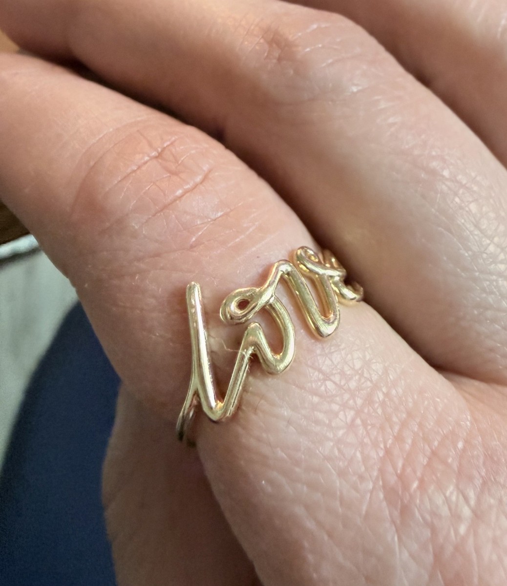 Tiffany & Co. Paloma's Graffiti Love Ring in Yellow Gold, Small