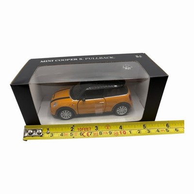 F56 MINI Cooper S Pull Back Toy Diecast Car Volcanic Orange with