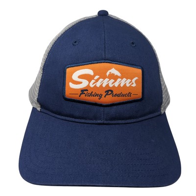 Simms Fishing Products Snapback Trucker Hat Blue One Size Mesh Back
