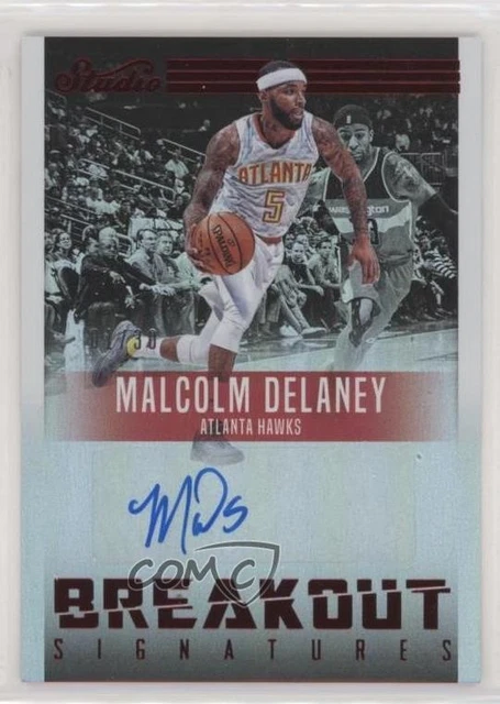 2016 Studio Breakout Signatures Magenta 1/30 Malcolm Delaney Rookie Auto RC jn3