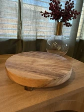 12”Wood Riser Stand– Rustic Display Pedestal/ Serving Board/ Charcuterie Platter