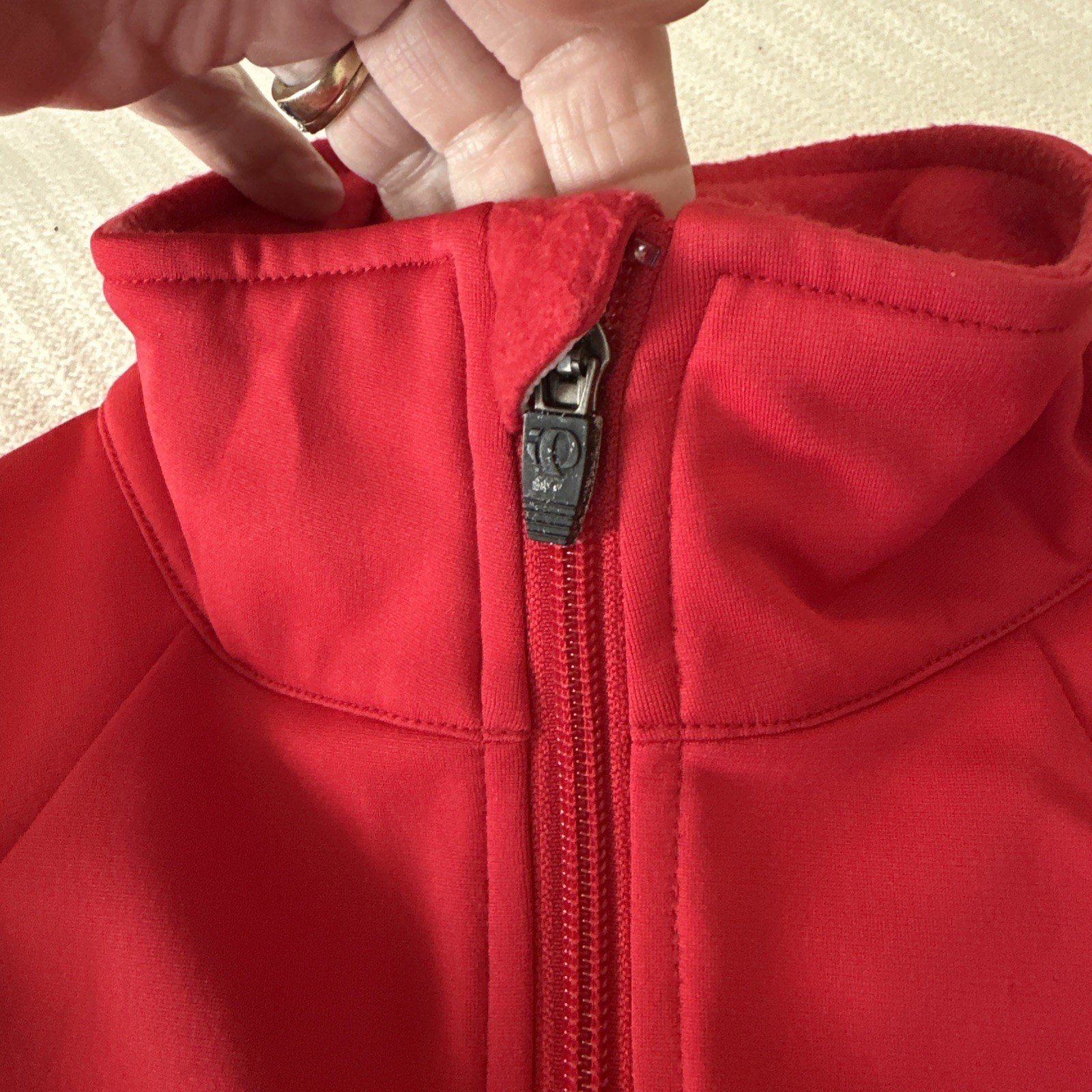 PEARL IZUMI Sleeveless Cycling Jogging Zip Up Red & Black Jacket Sz Med