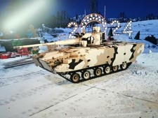 Handmade 3D Printed 1/144 Russian 2S38 Tank Model Finished Product