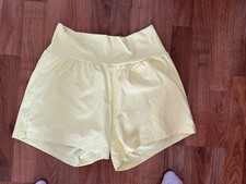 New With Tags Halara Yellow Shorts Size Xl  16 18