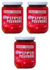 Chuck Hughes Vegan Pepper Spread Hot 375ml (3 Pack)