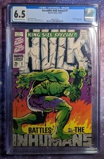 Incredible Hulk Annual #1 CGC 6.5 Classic Steranko Cover Marvel 1968