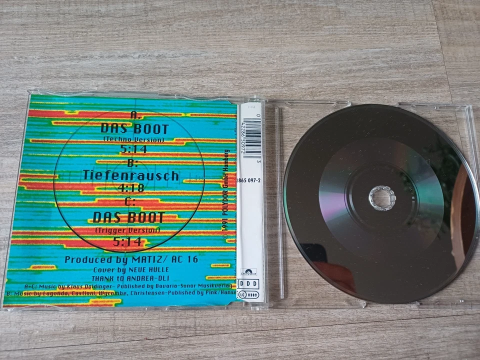 CD Maxi U96 "das boot" 1991polydor gmbh techno Klassiker - Bild 2 von 3