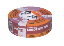 Shurtape PE Stucco Masking Tape UV-Resistant Red - 1.88 Inch X 60 Yd 3 Rolls 