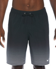 Nike Men Fade Stripe Breaker Ombre 9" Swim Trunks Black Size S