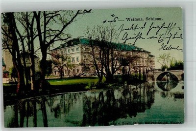 38196149 - 5300 Weimar Ilmbruecke vor dem Stadtschloss Fotograf Hartel Weimar