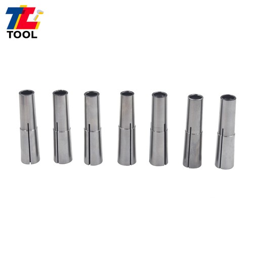 7PC Set MT2 Shank Round Collets Set #2 Morse Taper 1/8" -1/2" 2MT Chuck - Picture 3 of 7