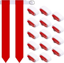 Sintege 14 Player Flag Football Belt Set, Adjustable and Red 