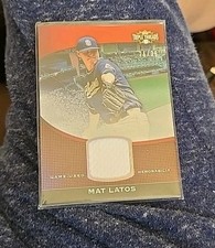 2011 Topps Triple Threads Mat Latos game worn jersey patch relic 26/36 PADRES 