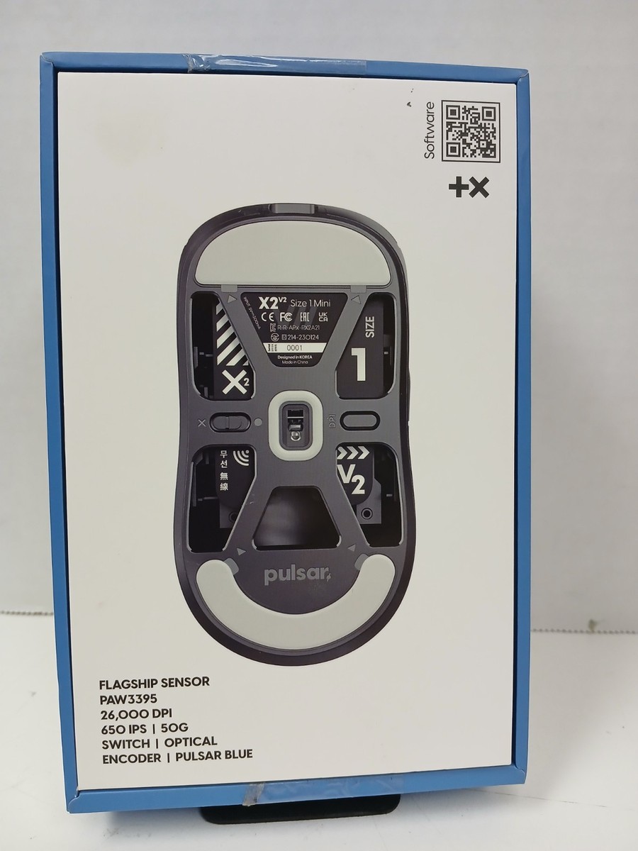 Pulsar X2 V2 Wireless eSports Gaming Mouse Black - Size 1 (Mini