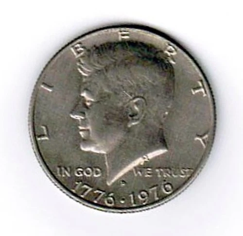 1976 D Kennedy 50c Half Dollar Centennial VG-EX Circulated NO RESERVE