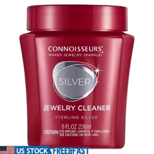 Silver Jewelry Cleaner Dip Ammonia Free Instant Tarnish Remover W/ Tray New