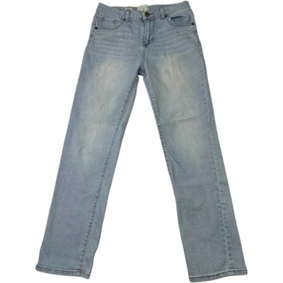 True Craft Straight Leg Jeans Women's 14 Light Wash Denim Cotton Western Casual