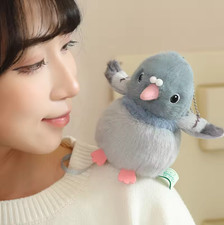 Neu 13cm Süße Mini-Stehende Schulter-Haustier-Vogel-Soft Plush Toy Anhänger