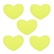 5Pcs Silicone Tennis Racket Vibration Dampener Heart Shaped, Light Green