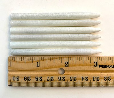 Set of 6 Round Natural Soapstone Chalk Pencils for Slate Metal Stone Tile
