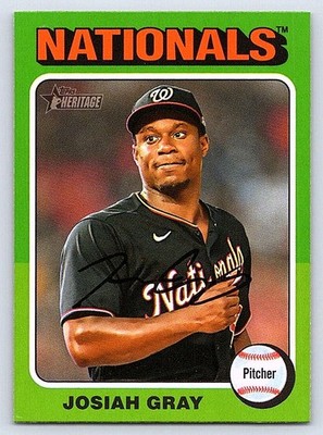 JOSIAH GRAY  NATIONALS  2024 TOPPS HERITAGE #1-100 SP #16
