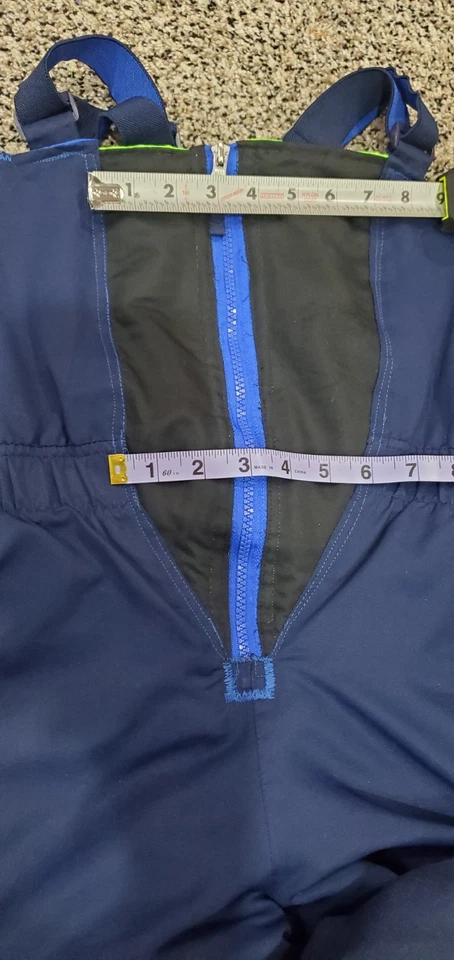 Baberos de nieve Faded Glory azul oscuro grandes tamaño 10-12 hechos a mano expandidos para un vientre Foto 3 de 4