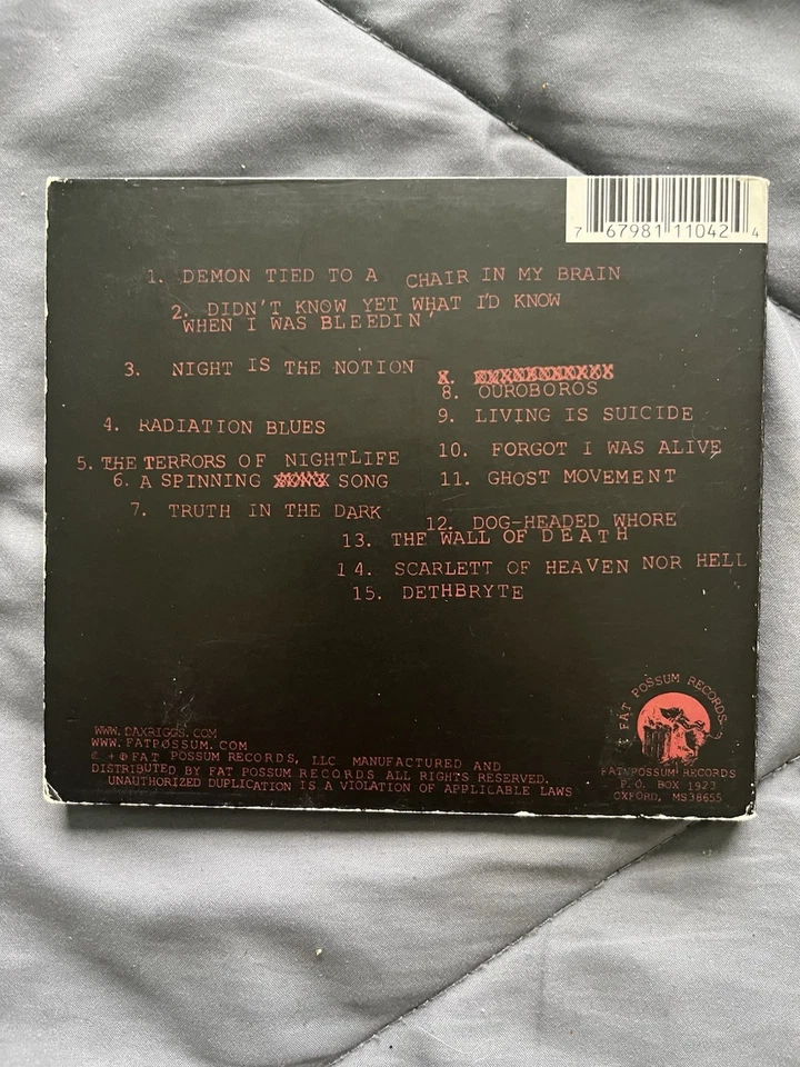 Dax Riggs - We Sing of Only Blood or Love CD 2007 Acid Bath Deadboy Foto 2 de 3