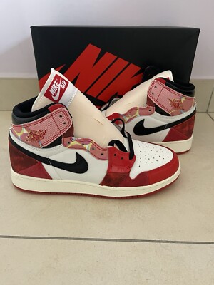 Nike Air Jordan 1 Spiderman RTR High OG Sneaker UK6/US7Y/EU40 DV1753-601