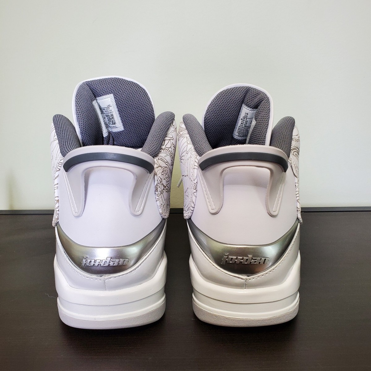 ⭐︎ Nike Air Jordan Dub Zero White Cool Grey Shoes 311046-107