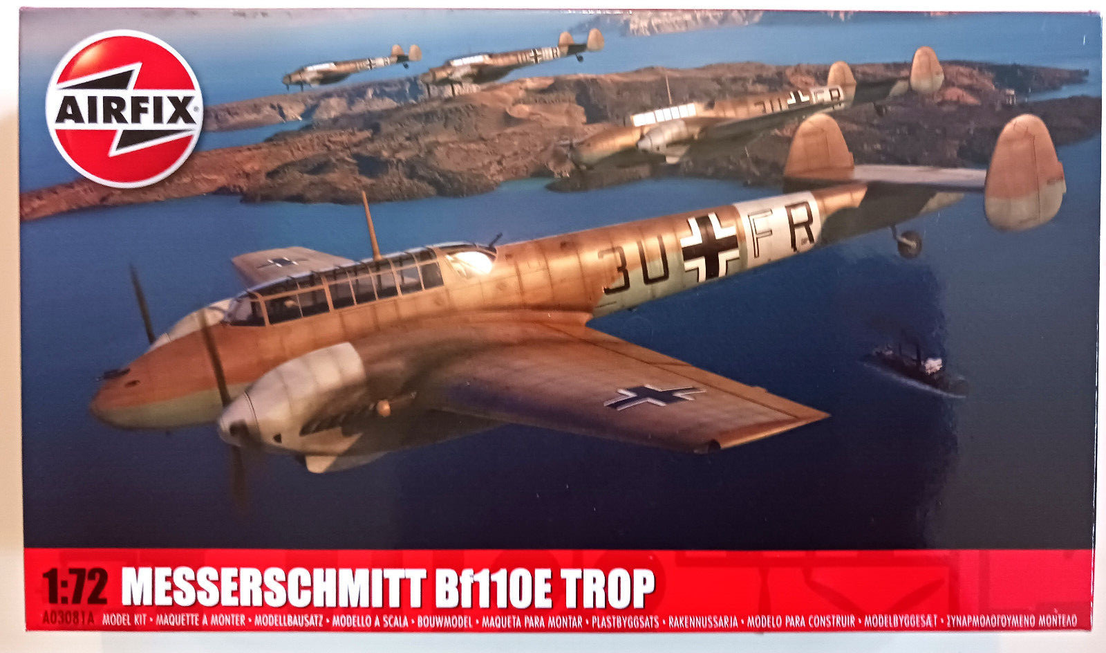 Airfix Transparent Messerschmitt Bf110e/E-2 Trop - Bild 4