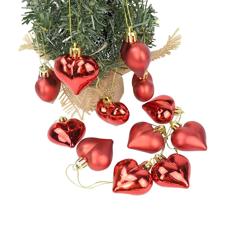 Juego de 12 piezas de adornos de bolas de Navidad colgante de árbol de Navidad decoración del hogar regalos Foto 3 de 4