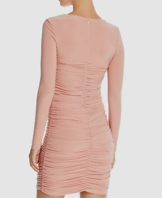 $199 Tiger Mist Women's Pink Square-Neck Ruched Tully Party Mini Dress Size  M | eBay