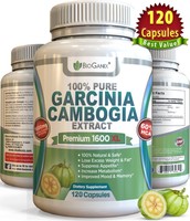 100% Pure Garcinia Cambogia Extract Premium 1600mg Xl 120 Veggie Capsules – 2 100% Pure Garcinia Cambogia Extract Premium 1600mg Xl 120 Veggie Capsules – 2